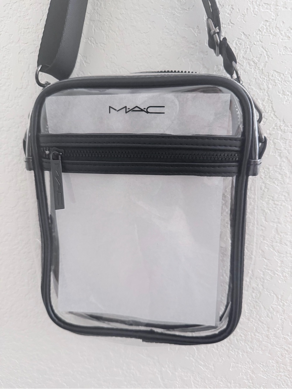 MAC Clear Black Crossbody Bag